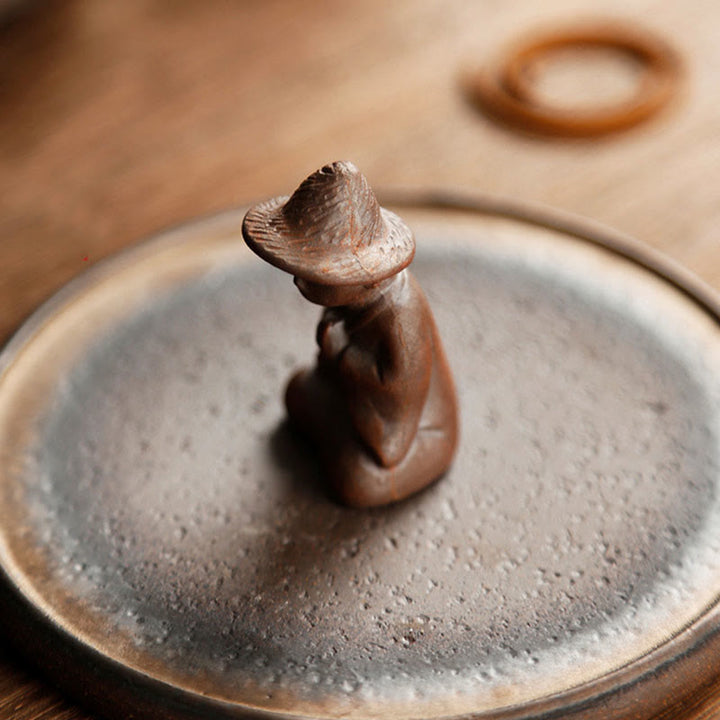 Räucherstäbchen Mit Halterung Keramik Figur Glücksbringer