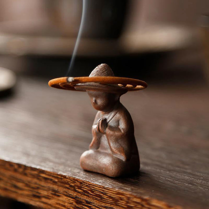Räucherstäbchen Mit Halterung Keramik Figur Statue