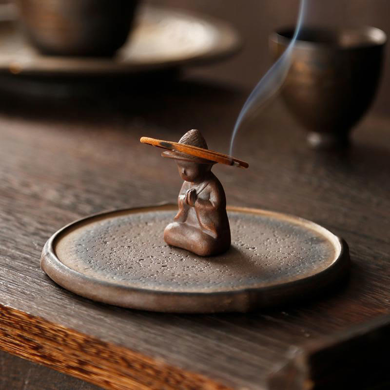 Räucherstäbchen Mit Halterung Keramik Figur