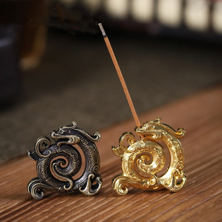 Räucherstäbchen Schale Mini Drache Legierung Feng Shui