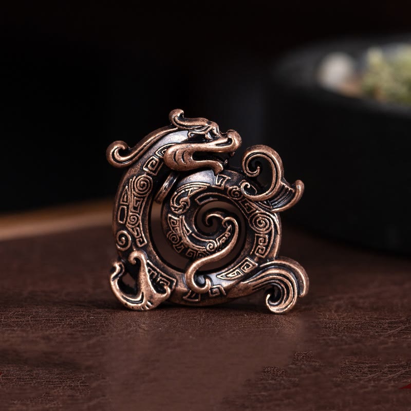 Räucherstäbchen Schale Mini Drache Legierung Statue