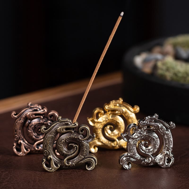 Räucherstäbchen Schale Mini Drache Legierung