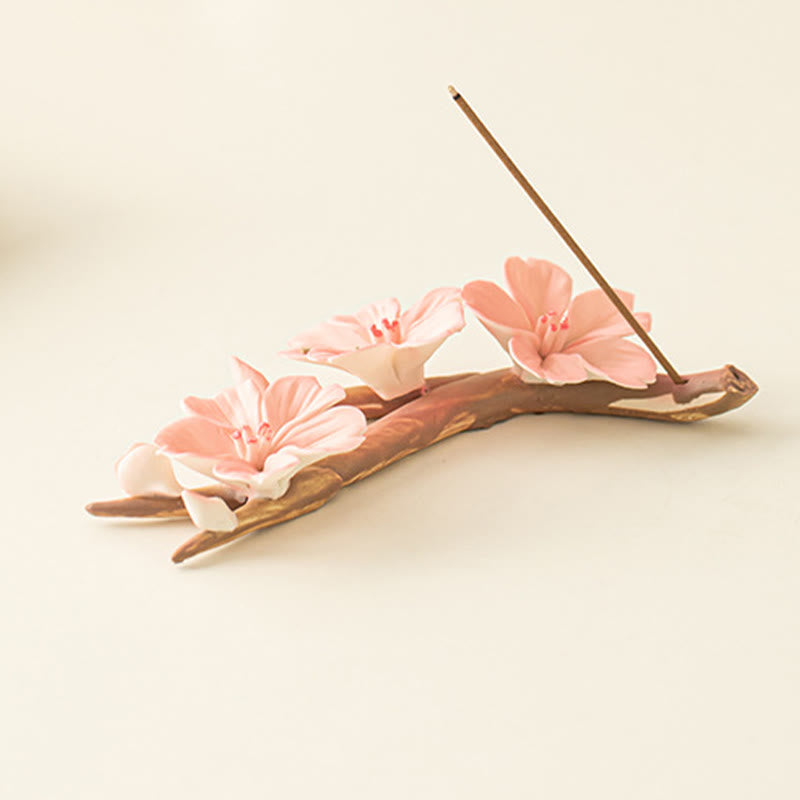 Räucherstäbchen Schale Pflaumenblüte Keramik Geschenk