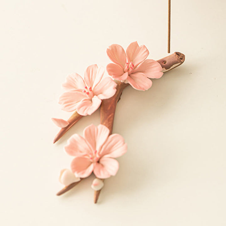 Räucherstäbchen Schale Pflaumenblüte Keramik Glücksbringer