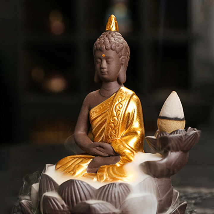 Räucherstäbchen Set Buddha Keramik Deko Glücksbringer
