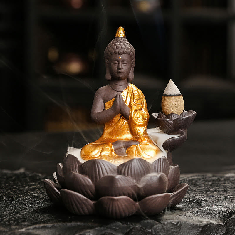 Räucherstäbchen Set Buddha Keramik Deko Wohnzimmer