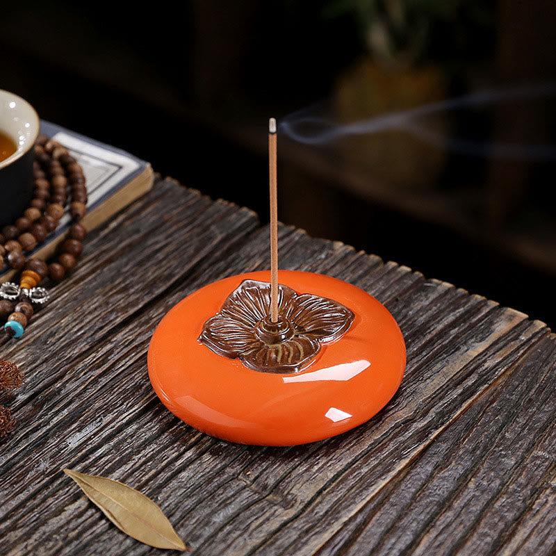 Räucherstäbchen Set Keramik Kaki Feng Shui