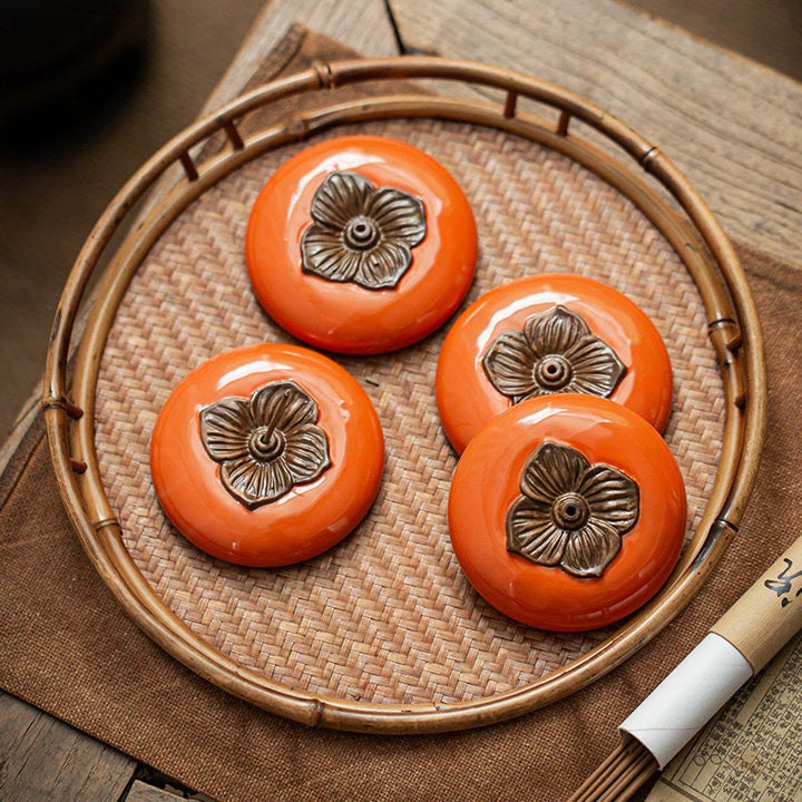 Räucherstäbchen Set Keramik Kaki Geschenk