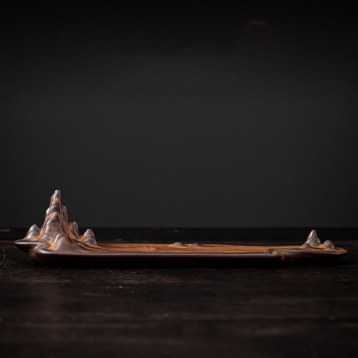 Räucherstäbchenhalter Berge Boot Keramik Statue