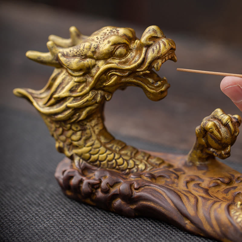 Räucherstäbchenhalter Drache Keramik Schutz Deko