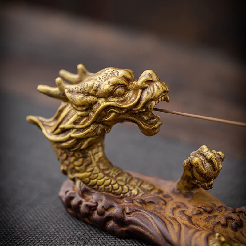 Räucherstäbchenhalter Drache Keramik Schutz Geschenk