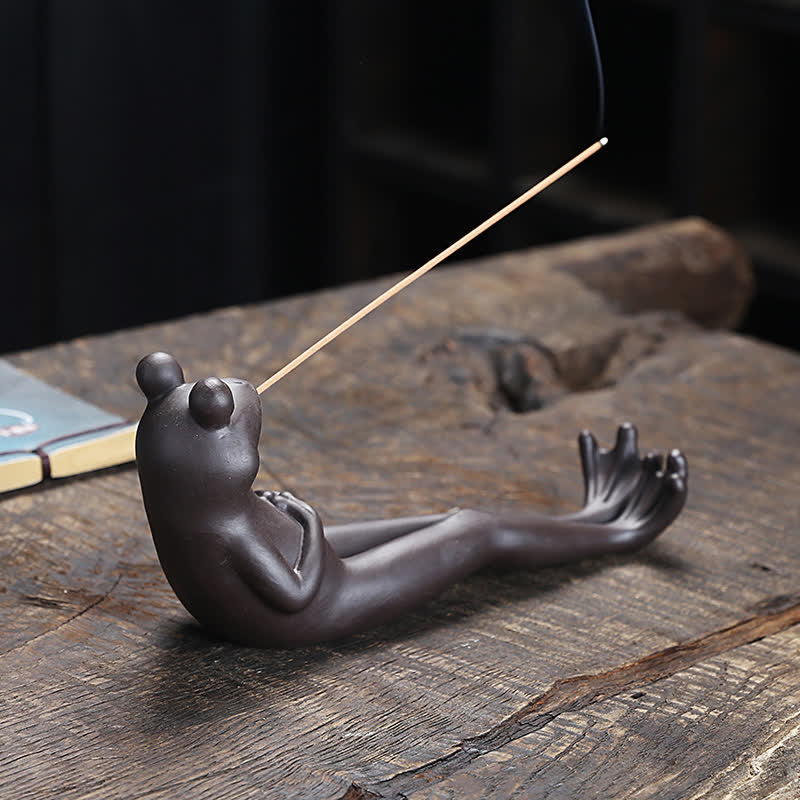 Räucherstäbchenhalter Frosch Glücksbringer