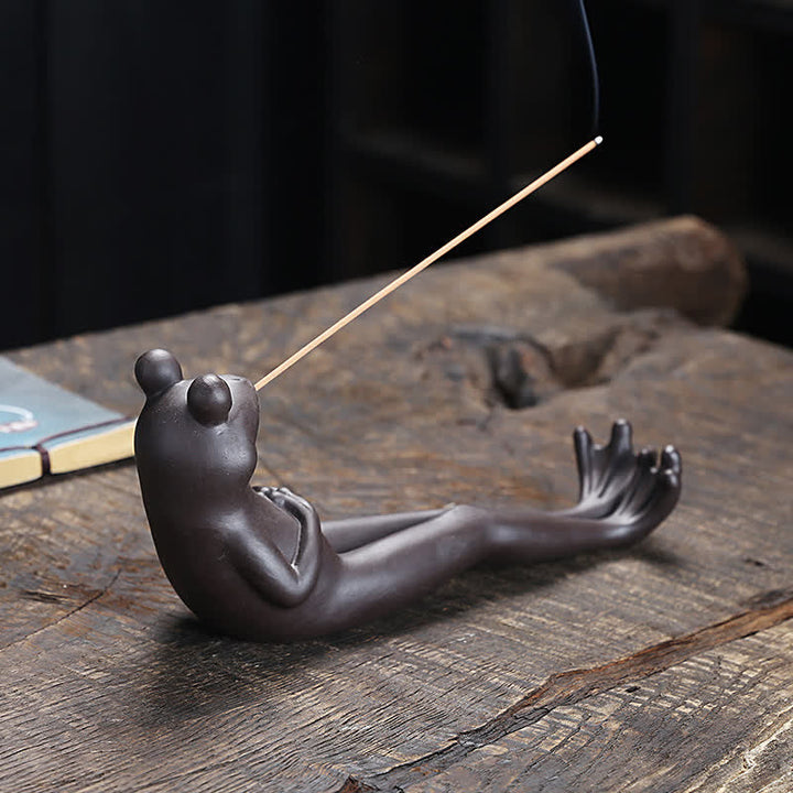 Räucherstäbchenhalter Frosch Glücksbringer
