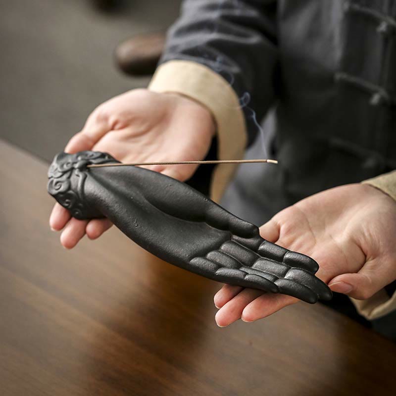 Räucherstäbchenhalter Hand Feng Shui