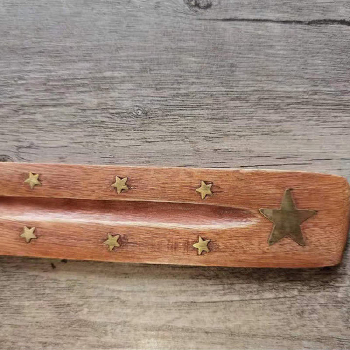 Räucherstäbchenhalter Holz Handgefertigt Deko Glücksbringer