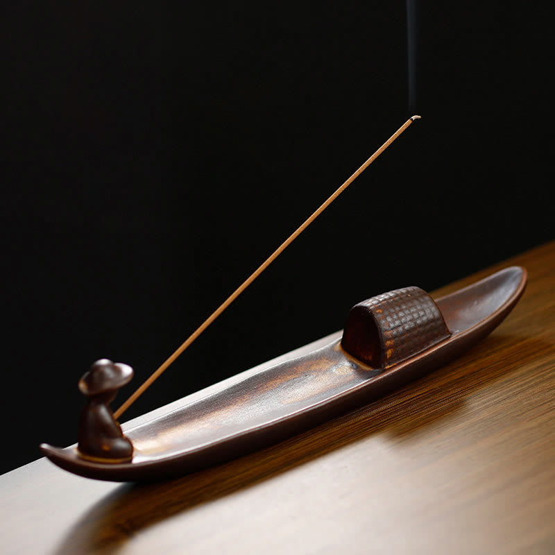 Räucherstäbchenhalter Keramik Fischer Feng Shui