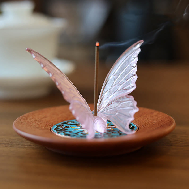 Räucherstäbchenhalter Keramik Schmetterling