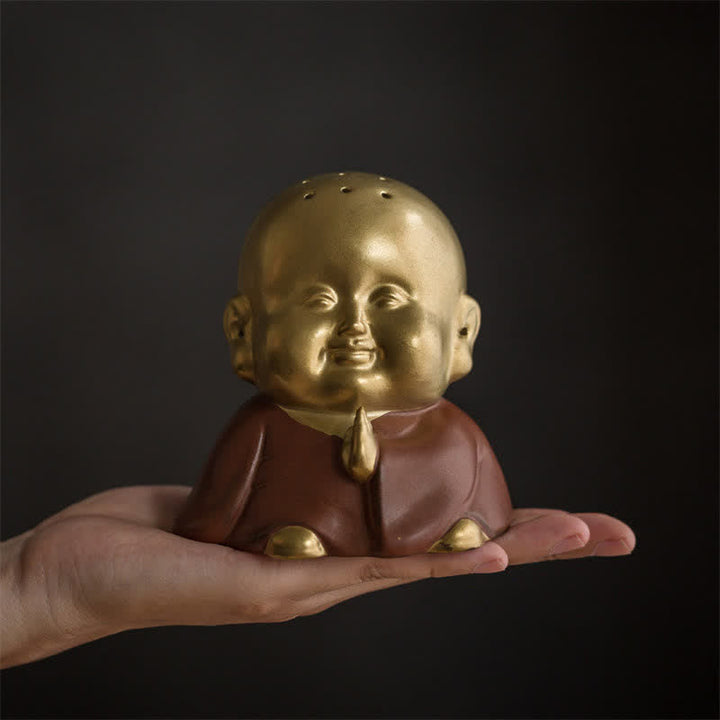 Räucherstäbchenhalter Lachender Buddha Keramik Feng Shui