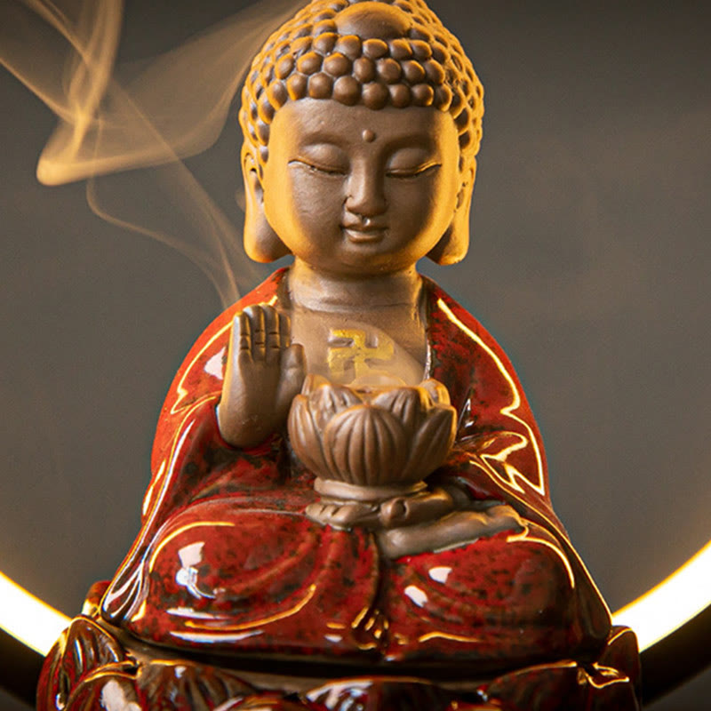 Räucherturm Buddha Lotus Brunnen Feng Shui
