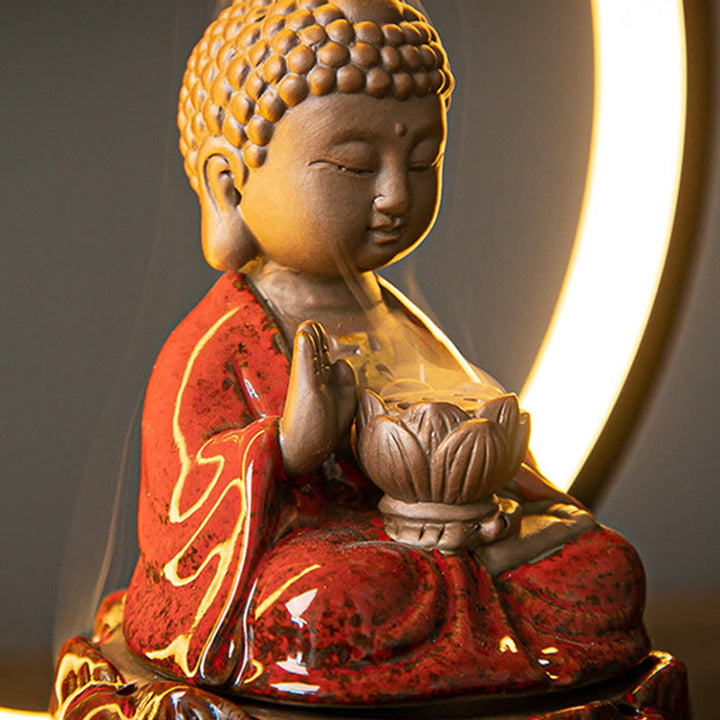 Räucherturm Buddha Lotus Brunnen Glücksbringer