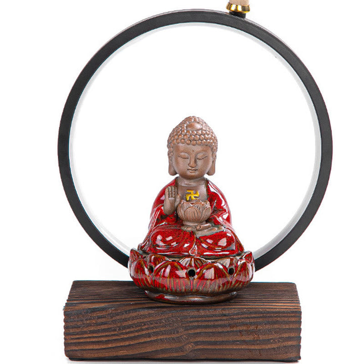 Räucherturm Buddha Lotus Brunnen Wohnzimmer