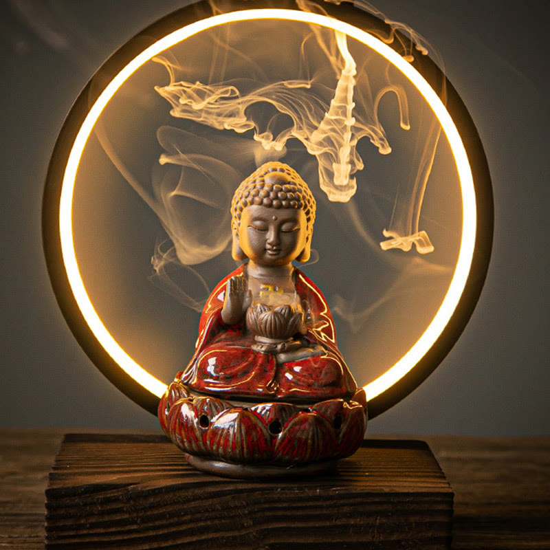 Räucherturm Buddha Lotus Brunnen