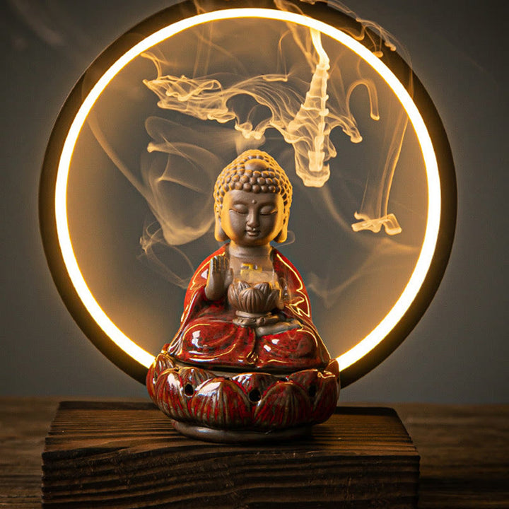 Räucherturm Buddha Lotus Brunnen