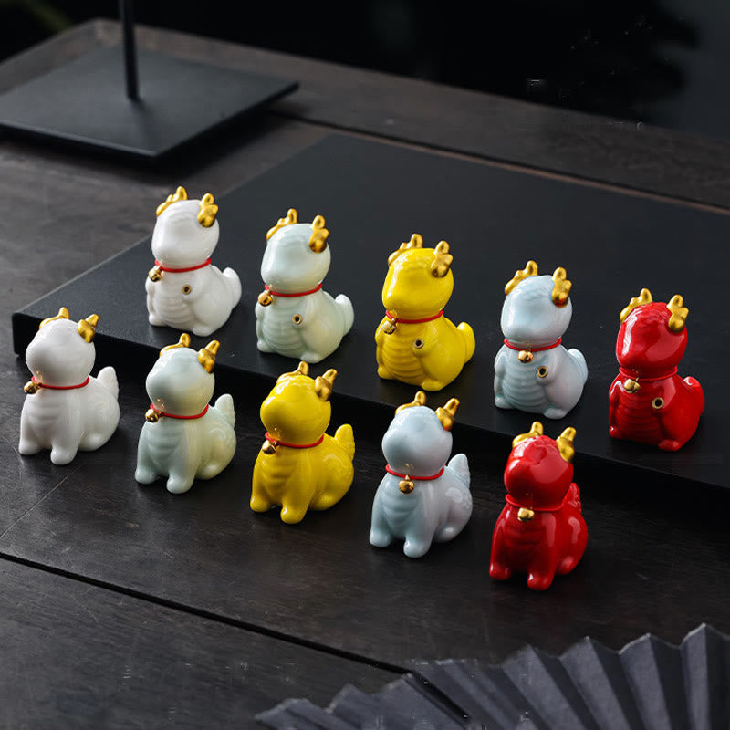 Räucherturm Drachenglocke Keramik Deko Feng Shui