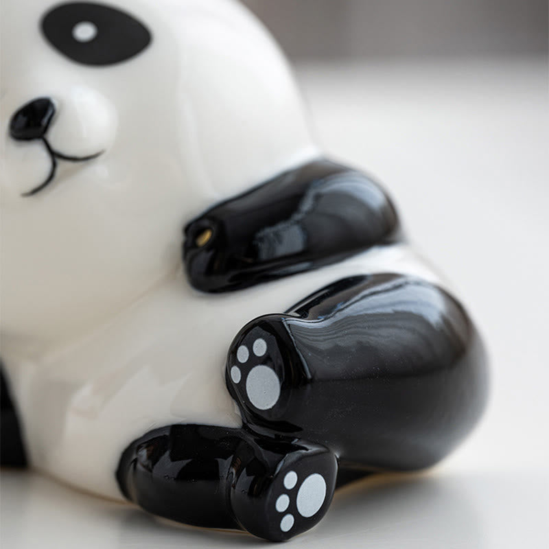 Räucherturm Panda Keramik Deko Geschenk