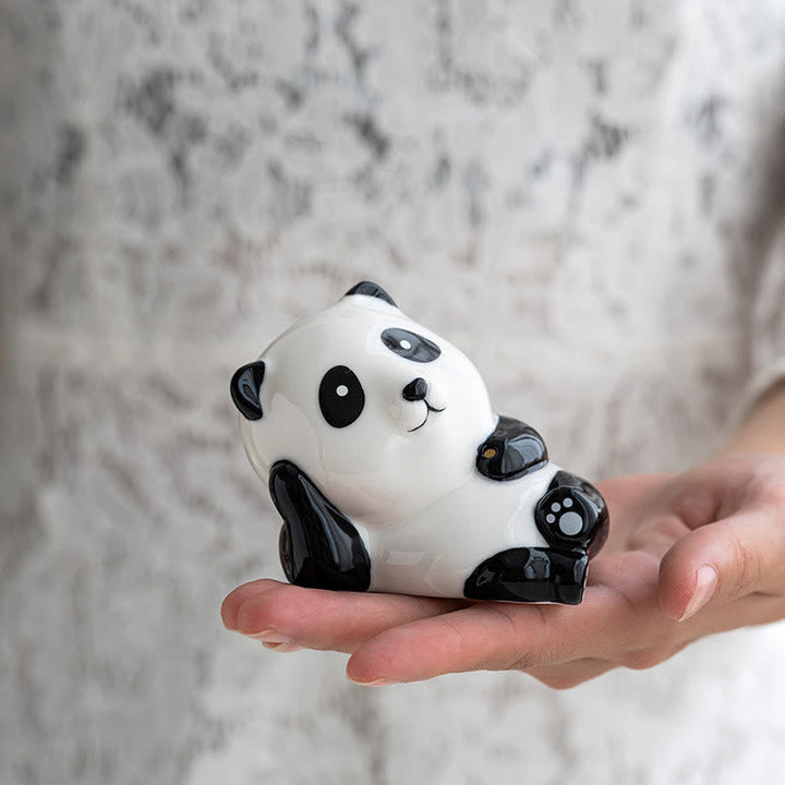 Räucherturm Panda Keramik Deko Wohnzimmer