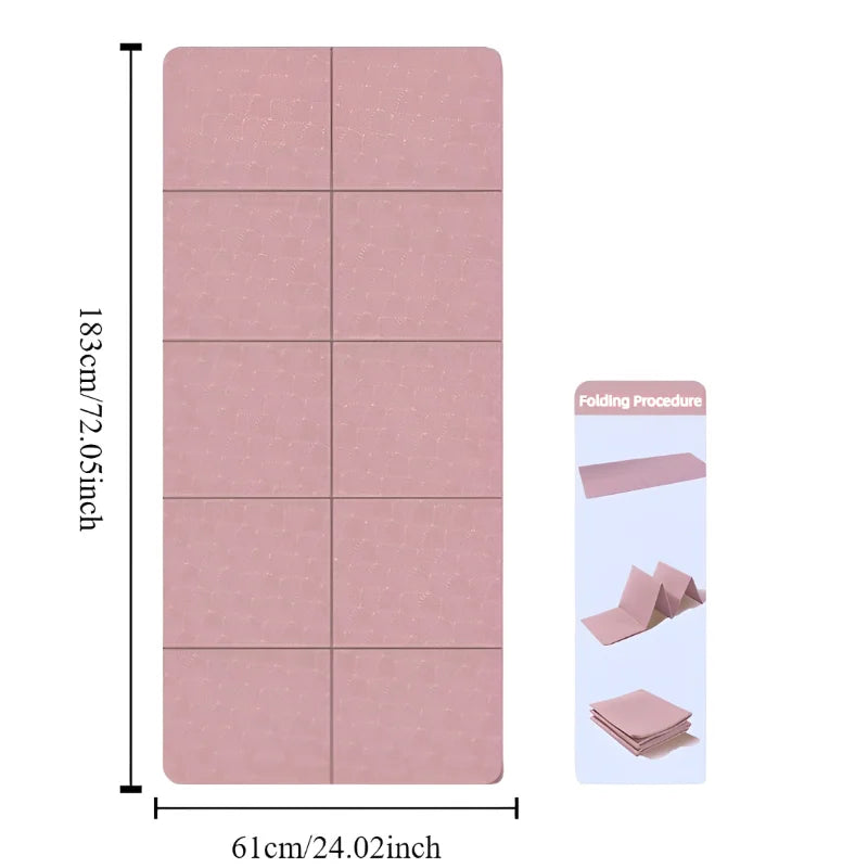 Reise Yogamatte Rosa Faltbar
