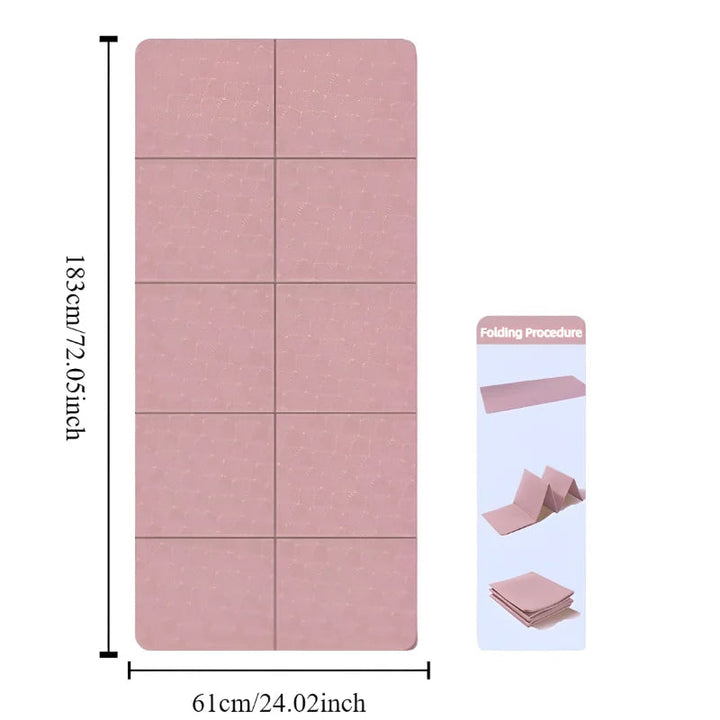 Reise Yogamatte Rosa Faltbar