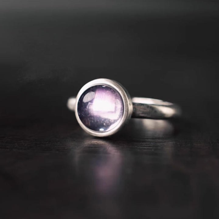 Ring 925 Silber Amethyst – Balance B Style(About 9*9mm)
