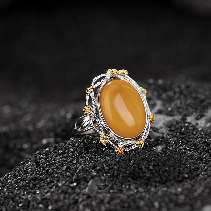 Ring 925 Silber Bernstein – Klarheit