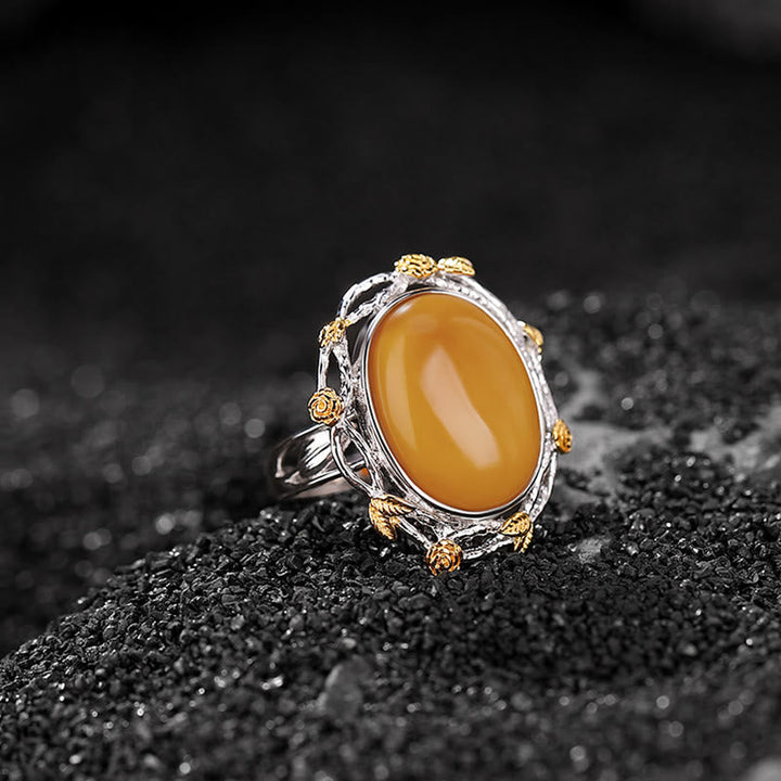 Ring 925 Silber Bernstein – Klarheit