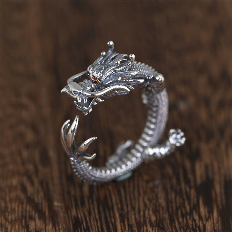 Ring 925 Silber Drachen – Glück & Schutz
