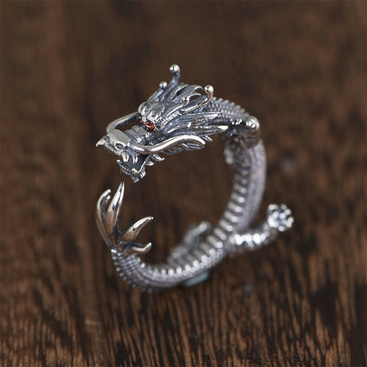 Ring 925 Silber Drachen – Glück & Schutz