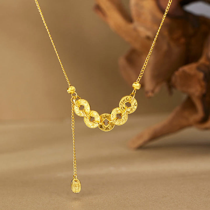 Ring 925 Silber Fünf Kaisermünzen – Schutz Golden Necklace