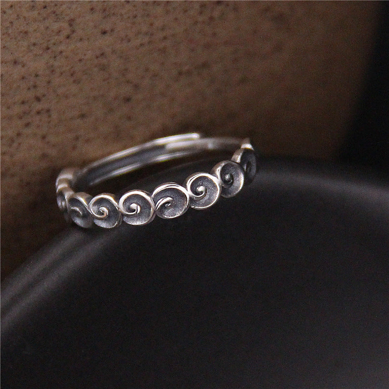 Ring 925 Silber Glückswolken
