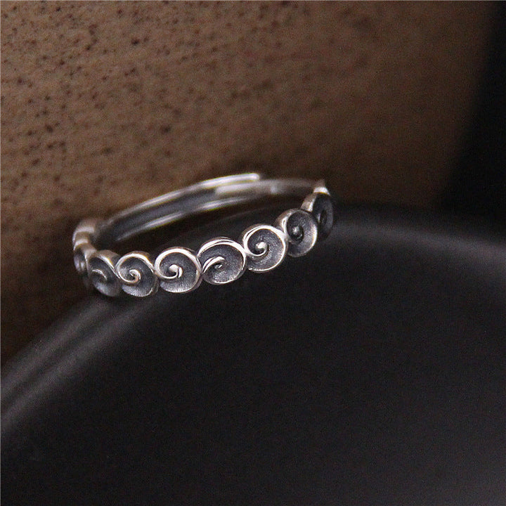 Ring 925 Silber Glückswolken