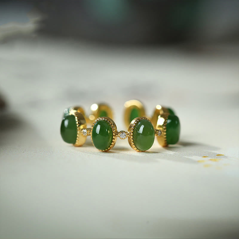 Ring 925 Silber Hetian Jade – Heilung