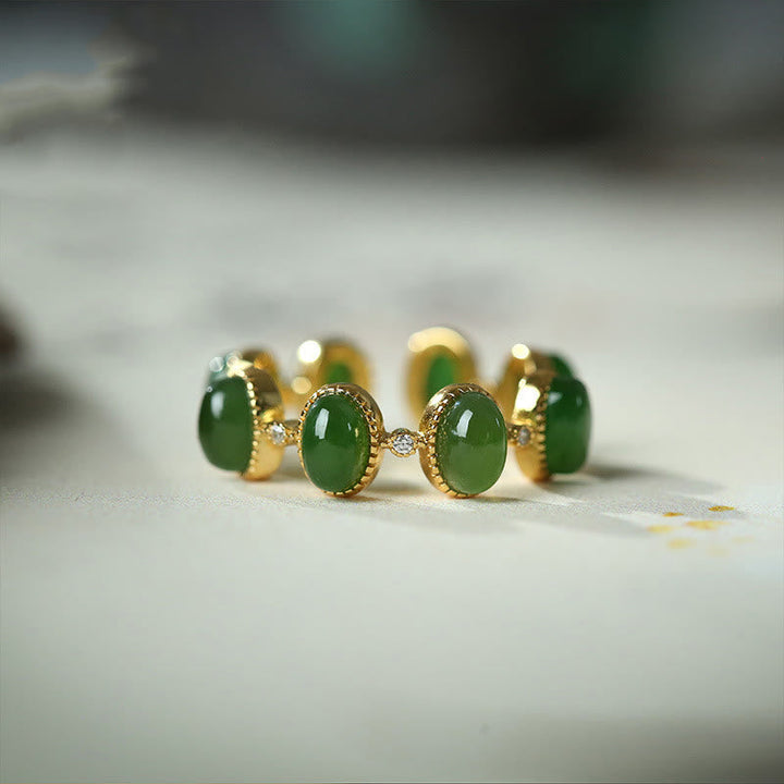 Ring 925 Silber Hetian Jade – Heilung