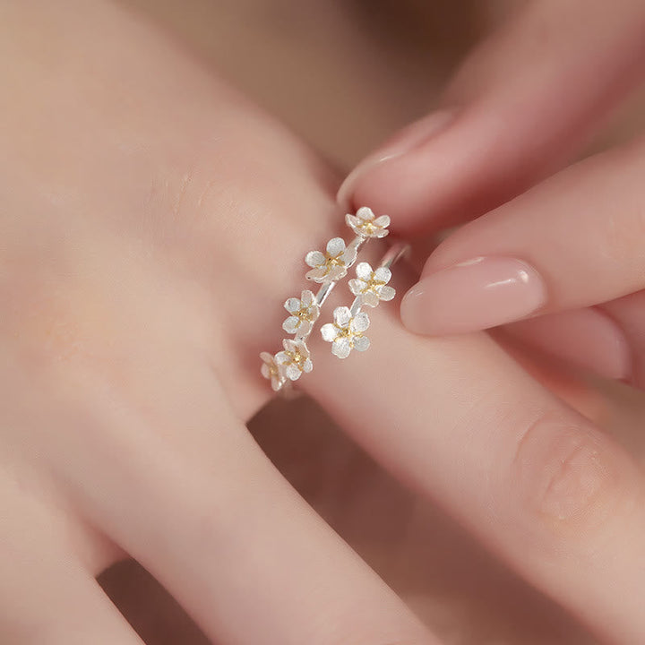 Ring 925 Silber Irisblüte – Schutz Small Flower