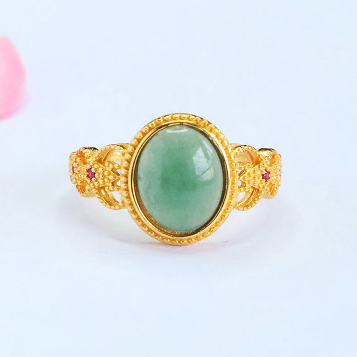 Ring 925 Silber Jade – Glück