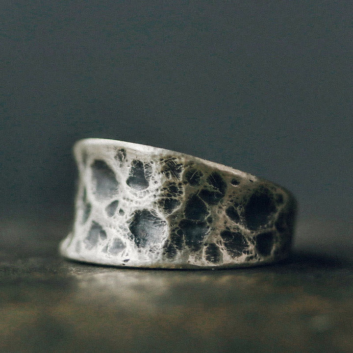 Ring 925 Silber Relief Design – Schutz