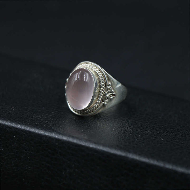 Ring 925 Silber Rosenquarz – Energie