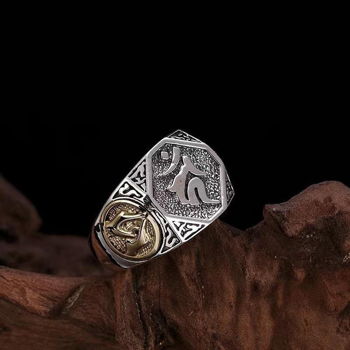 Ring 925 Silber Sanskrit-Design – Schutz