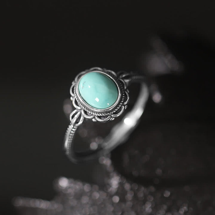 Ring 925 Silber Türkis Achat – Schutz