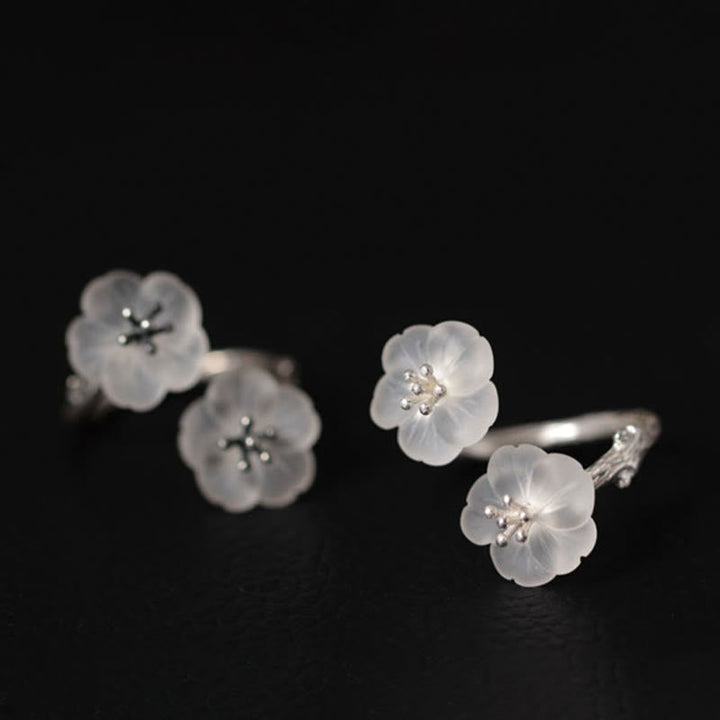 Ring 925 Silber Pflaumenblüte – Schutz und Glück Schmuckring