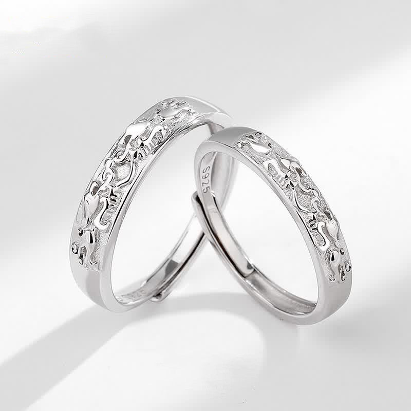 Pixiu Ring 925 Silber Balance – Drachen Gravur Fengshui Schutz Glück